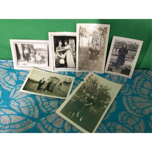 Antique Bundle of Photos Snapshots Early 1900 Black & White 6 PC - Picture 14 of 16